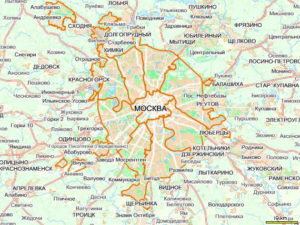Карта Москвы и области
